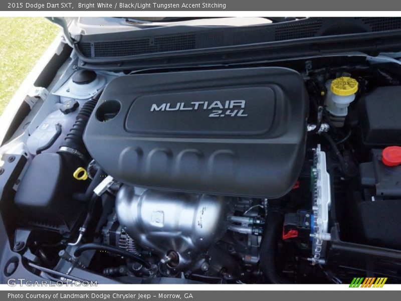 Bright White / Black/Light Tungsten Accent Stitching 2015 Dodge Dart SXT