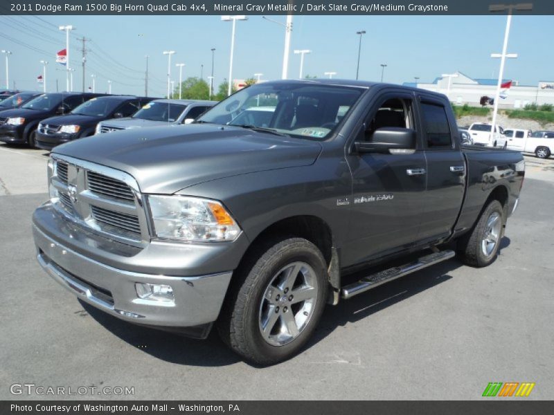 Mineral Gray Metallic / Dark Slate Gray/Medium Graystone 2011 Dodge Ram 1500 Big Horn Quad Cab 4x4