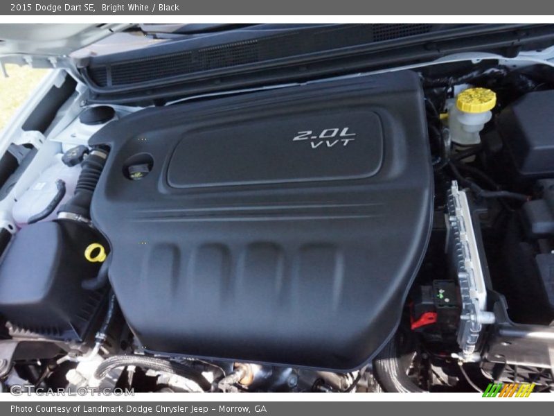 Bright White / Black 2015 Dodge Dart SE