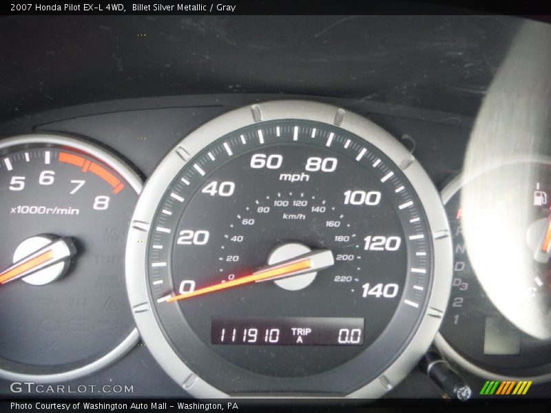 Billet Silver Metallic / Gray 2007 Honda Pilot EX-L 4WD