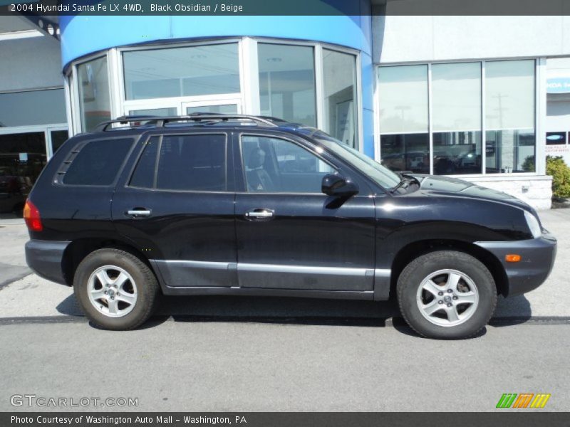 Black Obsidian / Beige 2004 Hyundai Santa Fe LX 4WD
