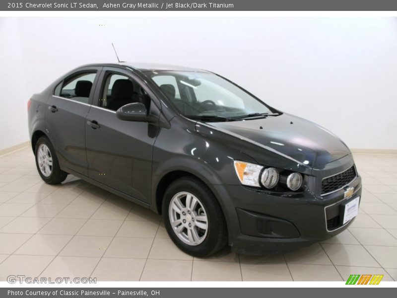 Ashen Gray Metallic / Jet Black/Dark Titanium 2015 Chevrolet Sonic LT Sedan