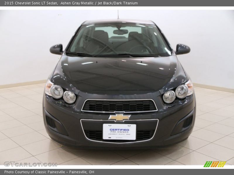 Ashen Gray Metallic / Jet Black/Dark Titanium 2015 Chevrolet Sonic LT Sedan