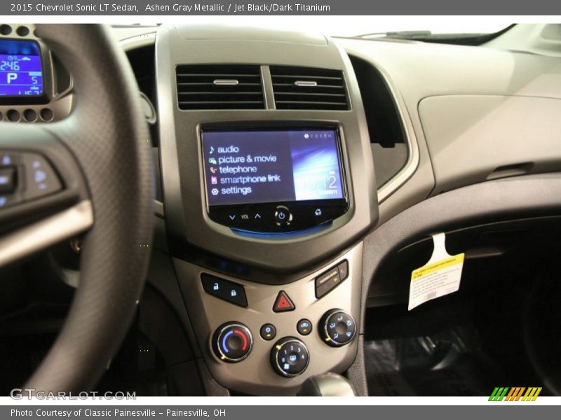 Ashen Gray Metallic / Jet Black/Dark Titanium 2015 Chevrolet Sonic LT Sedan
