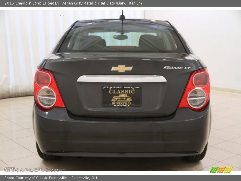Ashen Gray Metallic / Jet Black/Dark Titanium 2015 Chevrolet Sonic LT Sedan