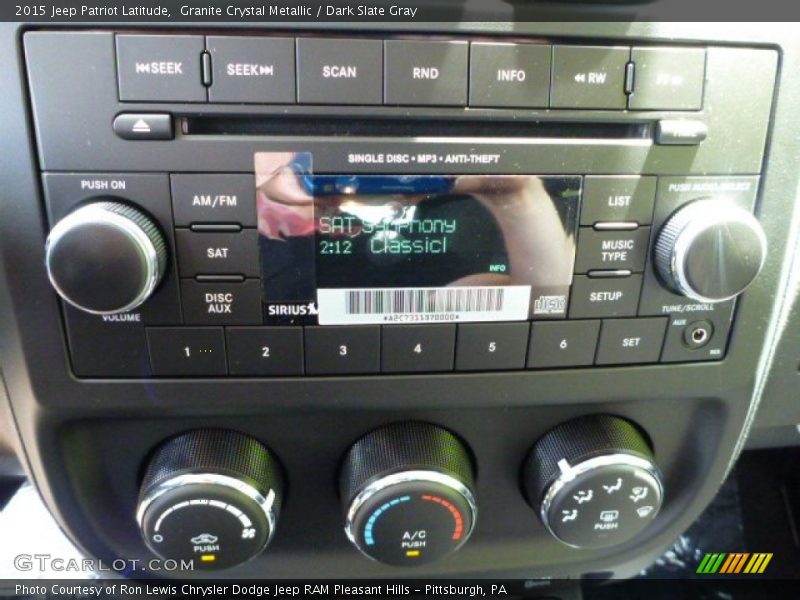 Granite Crystal Metallic / Dark Slate Gray 2015 Jeep Patriot Latitude