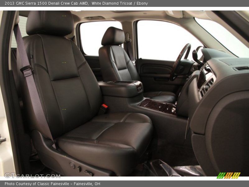White Diamond Tricoat / Ebony 2013 GMC Sierra 1500 Denali Crew Cab AWD