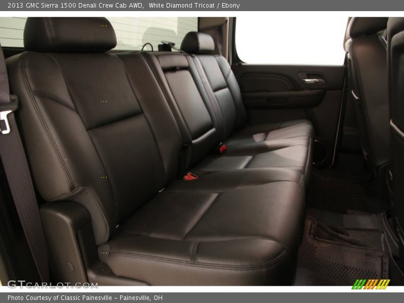 White Diamond Tricoat / Ebony 2013 GMC Sierra 1500 Denali Crew Cab AWD
