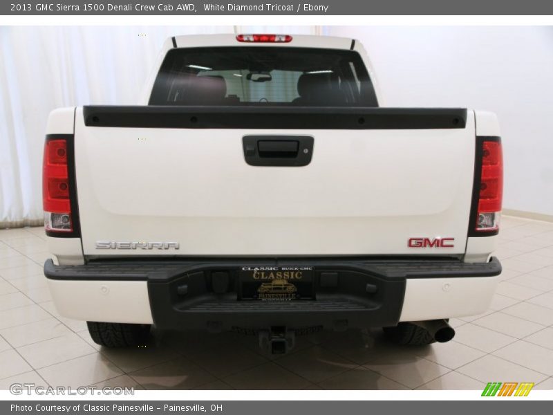 White Diamond Tricoat / Ebony 2013 GMC Sierra 1500 Denali Crew Cab AWD