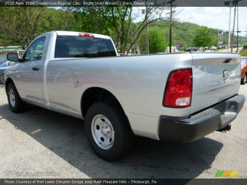 Bright Silver Metallic / Black/Diesel Gray 2015 Ram 1500 Tradesman Regular Cab