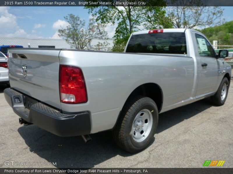 Bright Silver Metallic / Black/Diesel Gray 2015 Ram 1500 Tradesman Regular Cab