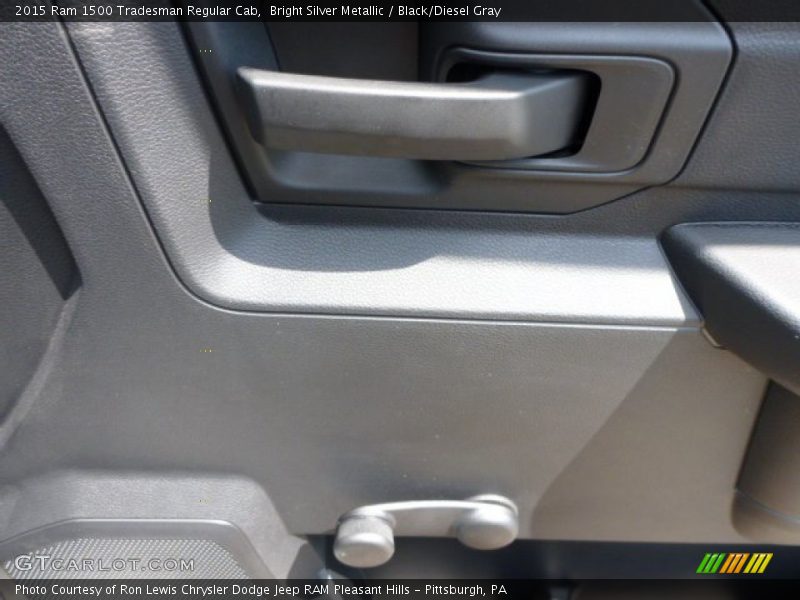 Bright Silver Metallic / Black/Diesel Gray 2015 Ram 1500 Tradesman Regular Cab