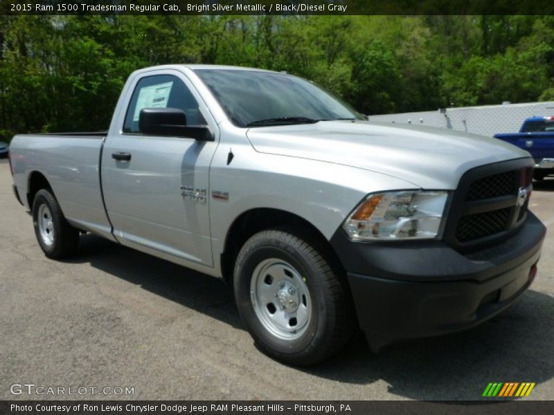 Bright Silver Metallic / Black/Diesel Gray 2015 Ram 1500 Tradesman Regular Cab