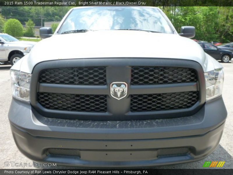 Bright Silver Metallic / Black/Diesel Gray 2015 Ram 1500 Tradesman Regular Cab