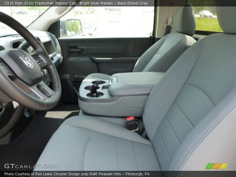 Bright Silver Metallic / Black/Diesel Gray 2015 Ram 1500 Tradesman Regular Cab