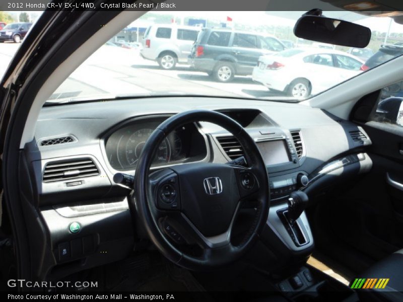 Crystal Black Pearl / Black 2012 Honda CR-V EX-L 4WD