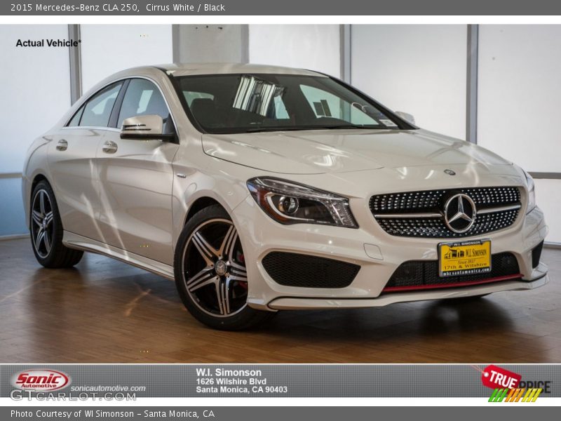 Cirrus White / Black 2015 Mercedes-Benz CLA 250