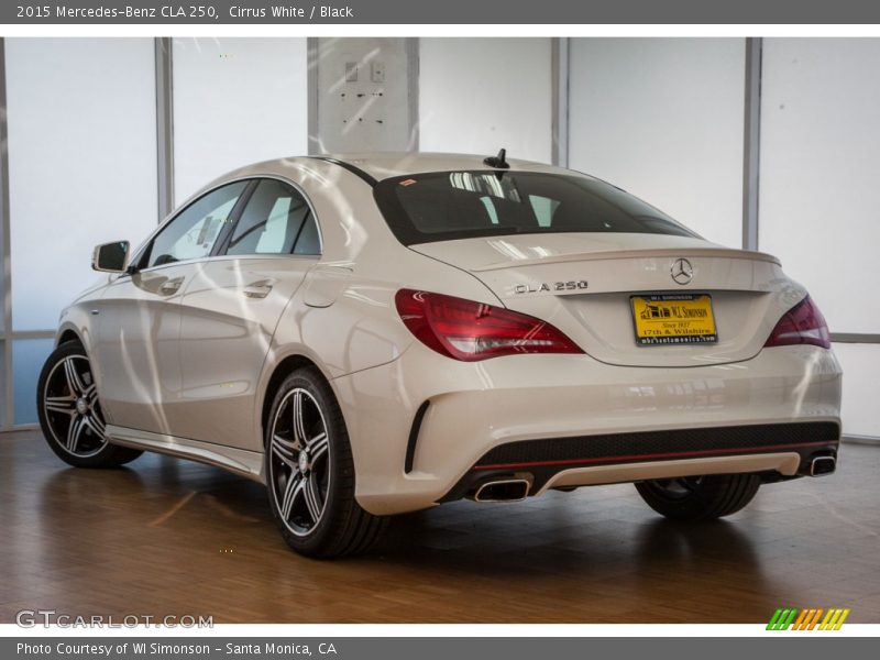 Cirrus White / Black 2015 Mercedes-Benz CLA 250