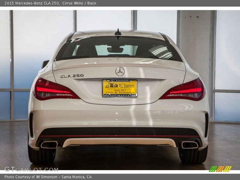 Cirrus White / Black 2015 Mercedes-Benz CLA 250