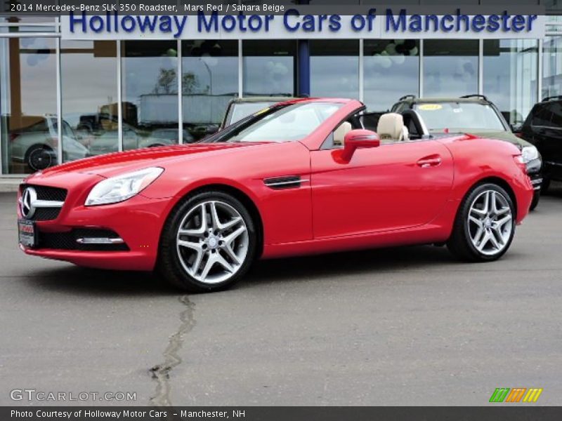 Mars Red / Sahara Beige 2014 Mercedes-Benz SLK 350 Roadster