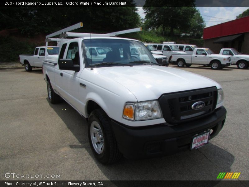 Oxford White / Medium Dark Flint 2007 Ford Ranger XL SuperCab