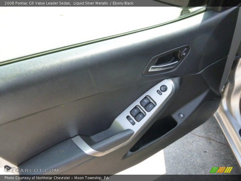 Liquid Silver Metallic / Ebony Black 2008 Pontiac G6 Value Leader Sedan