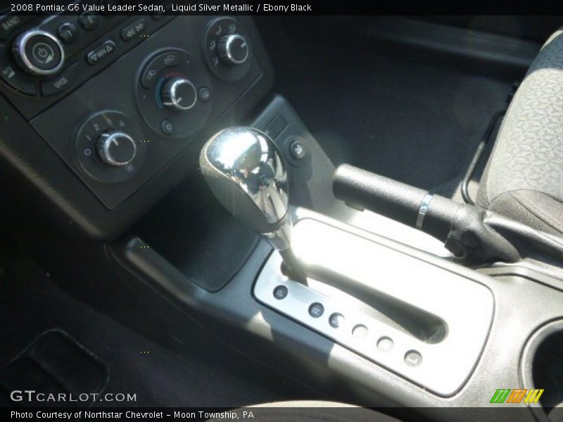 Liquid Silver Metallic / Ebony Black 2008 Pontiac G6 Value Leader Sedan