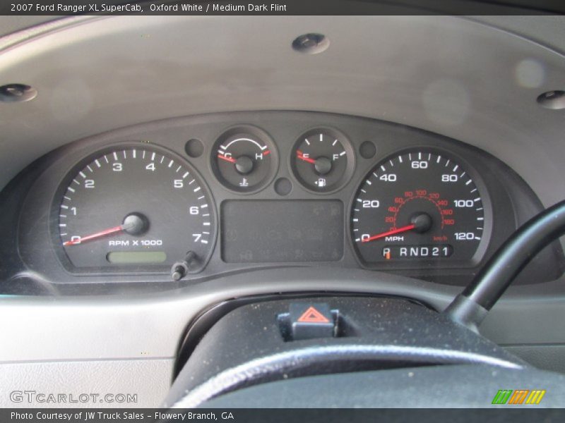 Oxford White / Medium Dark Flint 2007 Ford Ranger XL SuperCab