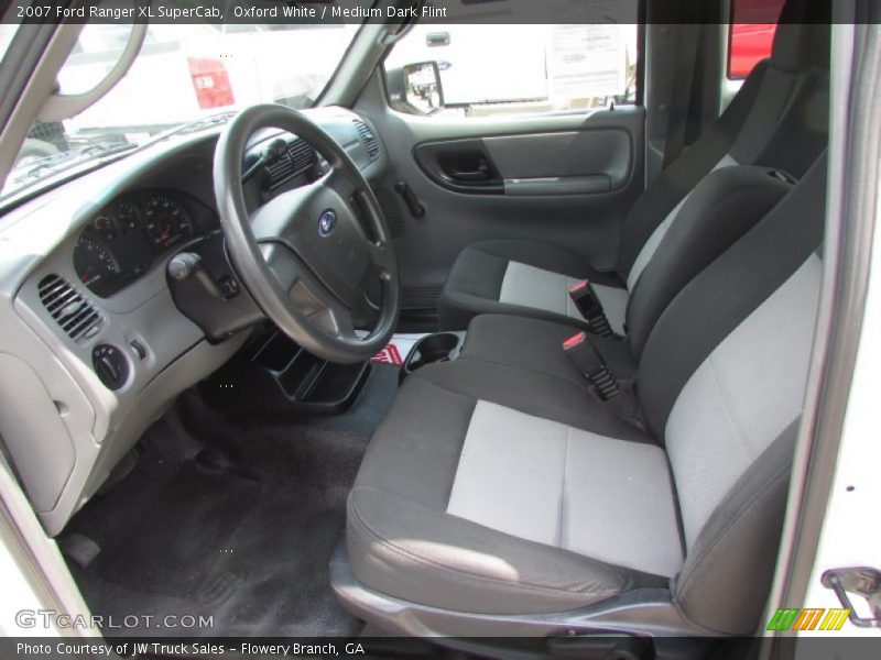 Oxford White / Medium Dark Flint 2007 Ford Ranger XL SuperCab