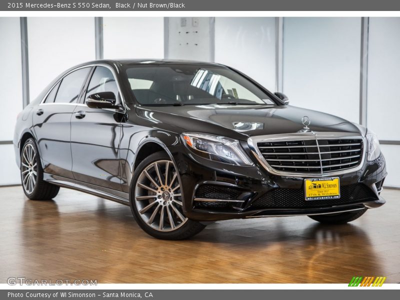 Black / Nut Brown/Black 2015 Mercedes-Benz S 550 Sedan