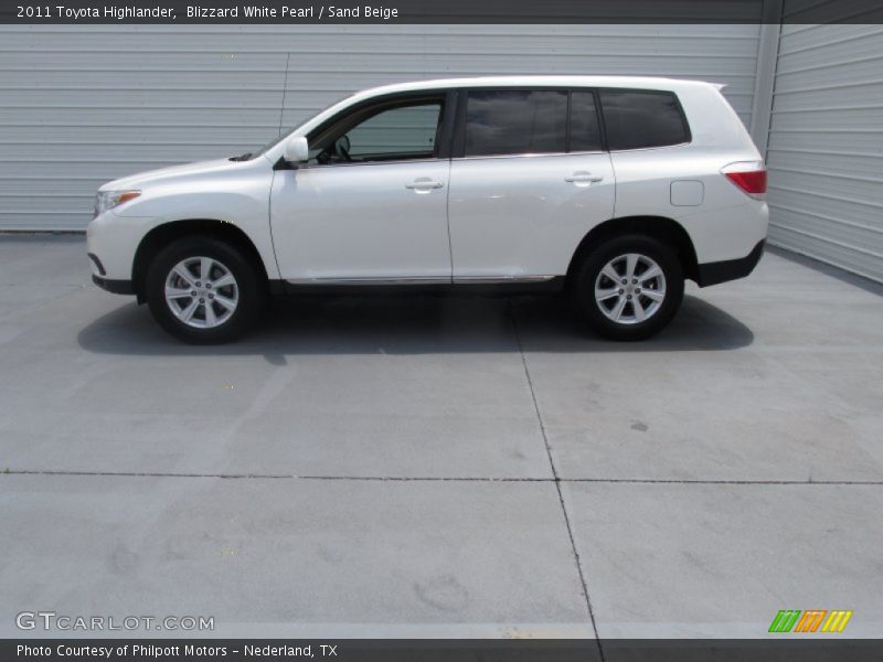 Blizzard White Pearl / Sand Beige 2011 Toyota Highlander