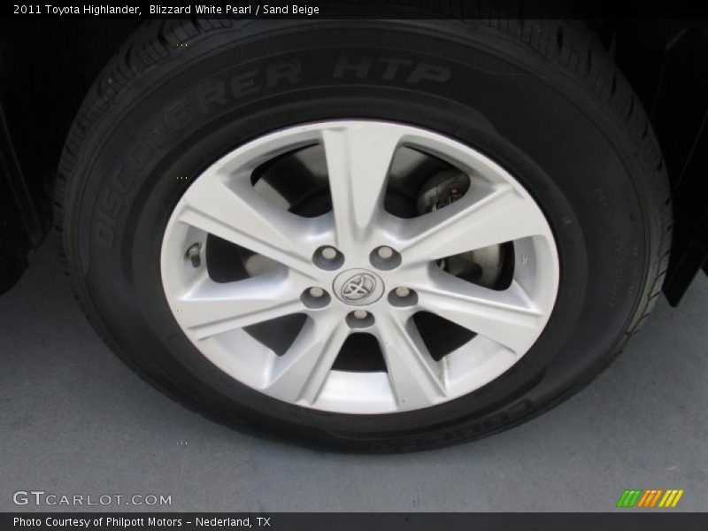 Blizzard White Pearl / Sand Beige 2011 Toyota Highlander