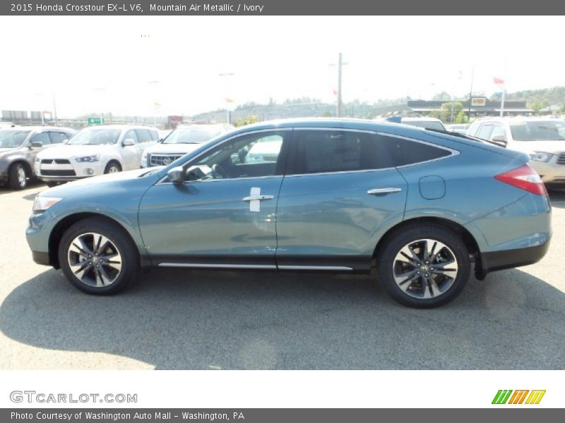 Mountain Air Metallic / Ivory 2015 Honda Crosstour EX-L V6