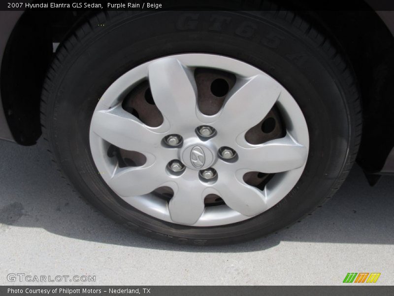 Purple Rain / Beige 2007 Hyundai Elantra GLS Sedan