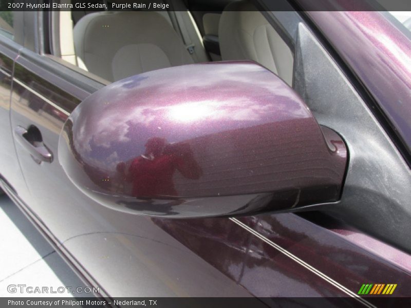 Purple Rain / Beige 2007 Hyundai Elantra GLS Sedan