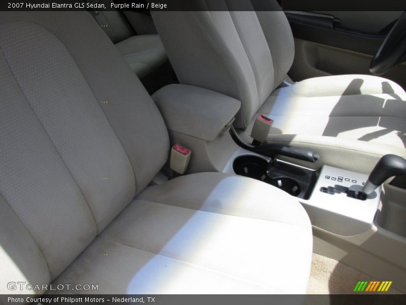 Purple Rain / Beige 2007 Hyundai Elantra GLS Sedan