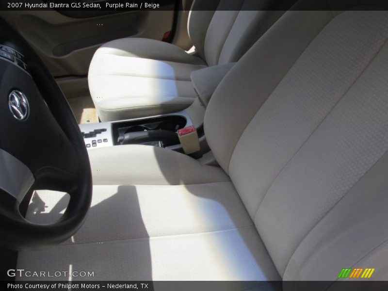 Purple Rain / Beige 2007 Hyundai Elantra GLS Sedan