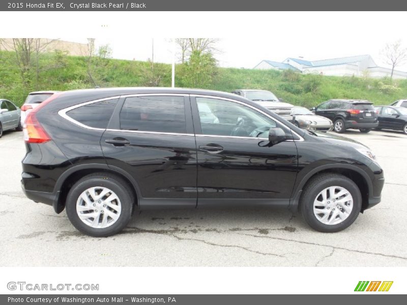 Crystal Black Pearl / Black 2015 Honda Fit EX