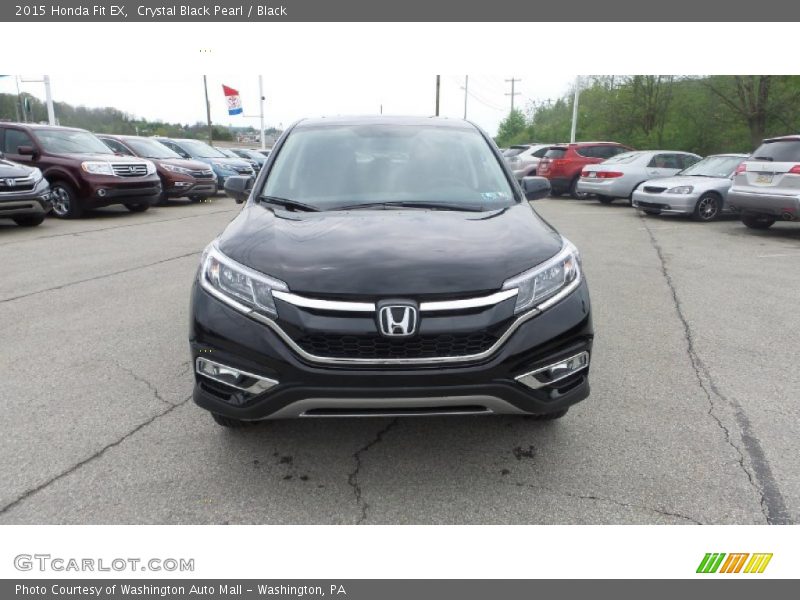 Crystal Black Pearl / Black 2015 Honda Fit EX