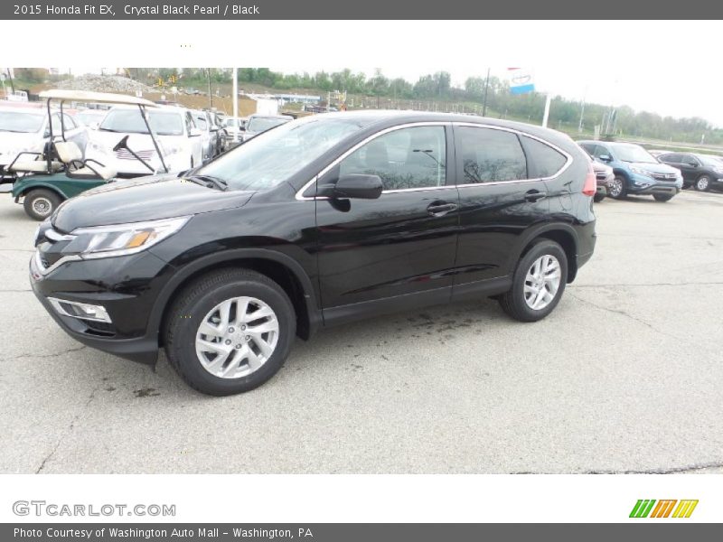 Crystal Black Pearl / Black 2015 Honda Fit EX