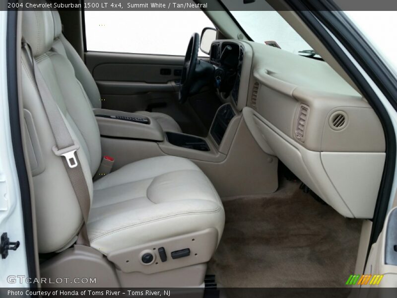Summit White / Tan/Neutral 2004 Chevrolet Suburban 1500 LT 4x4