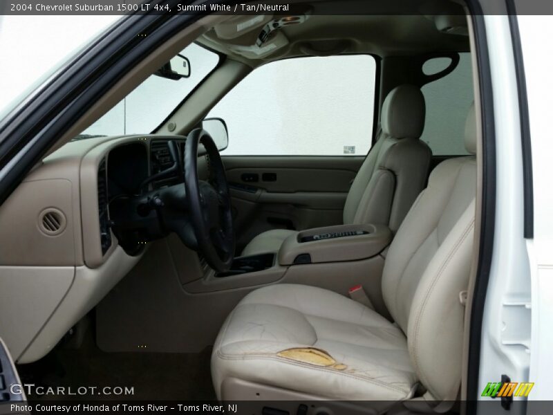 Summit White / Tan/Neutral 2004 Chevrolet Suburban 1500 LT 4x4