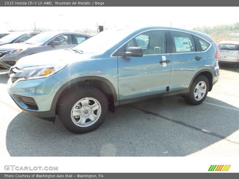 Mountain Air Metallic / Beige 2015 Honda CR-V LX AWD