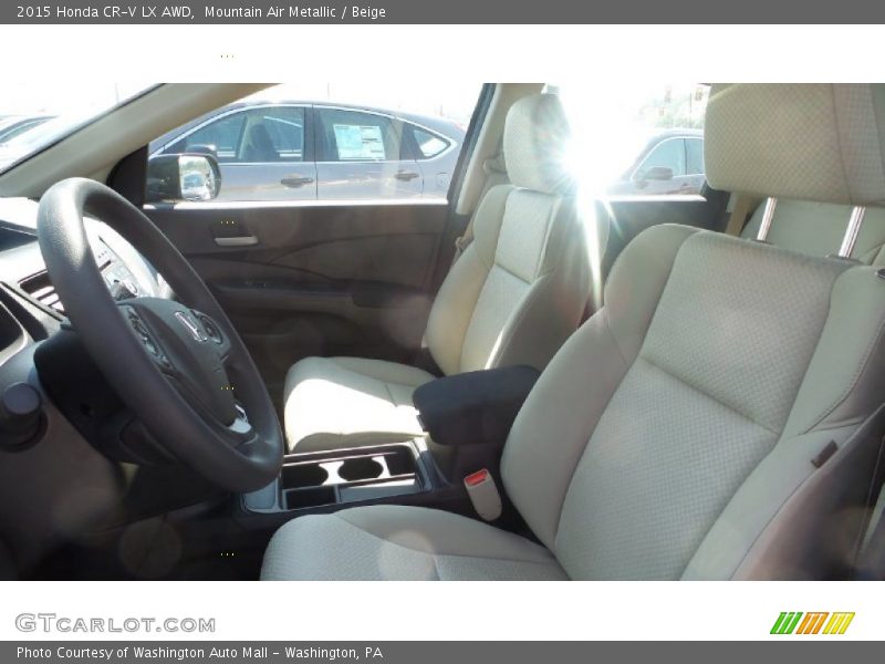 Mountain Air Metallic / Beige 2015 Honda CR-V LX AWD