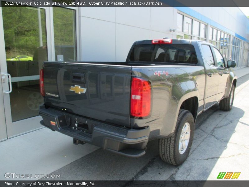 Cyber Gray Metallic / Jet Black/Dark Ash 2015 Chevrolet Colorado WT Crew Cab 4WD