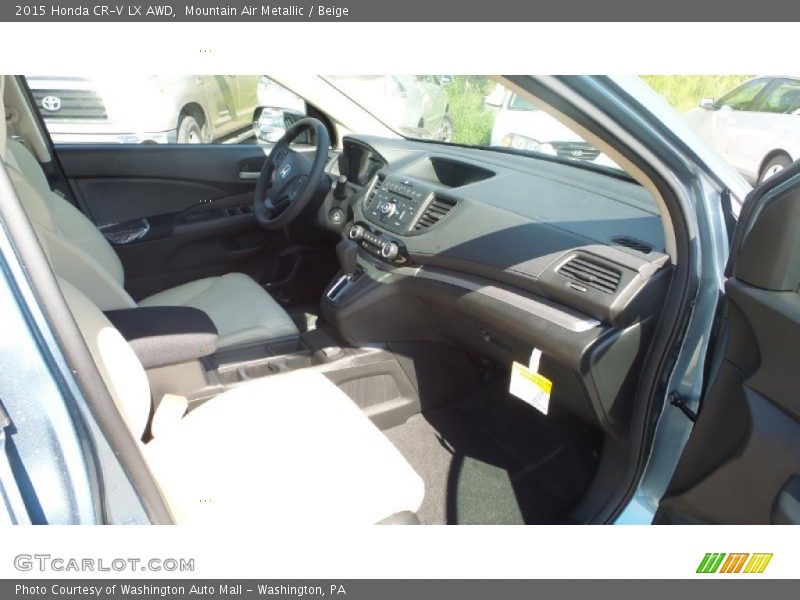 Mountain Air Metallic / Beige 2015 Honda CR-V LX AWD