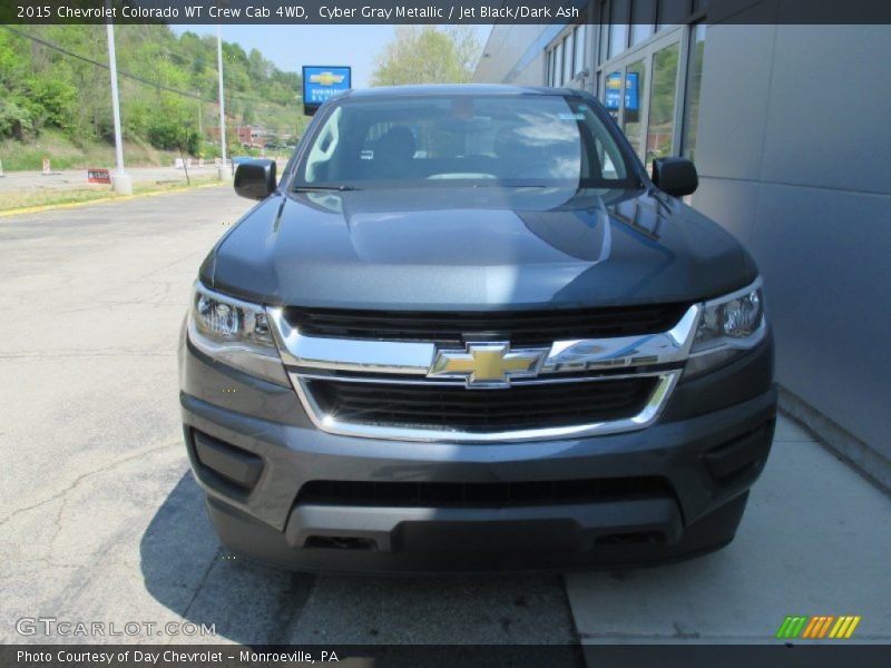 Cyber Gray Metallic / Jet Black/Dark Ash 2015 Chevrolet Colorado WT Crew Cab 4WD