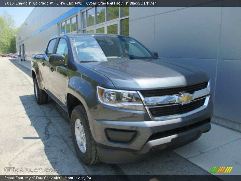 Cyber Gray Metallic / Jet Black/Dark Ash 2015 Chevrolet Colorado WT Crew Cab 4WD