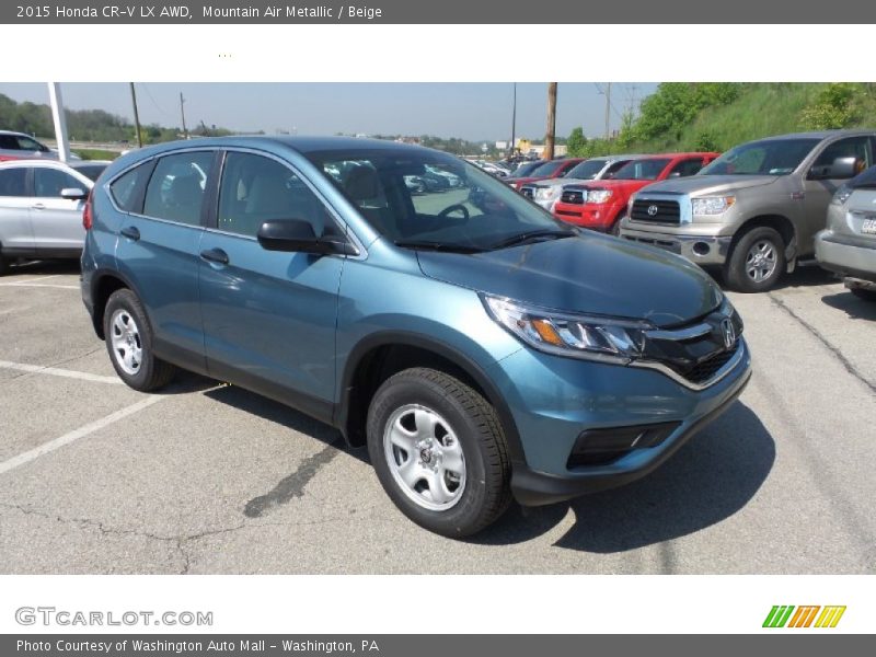 Mountain Air Metallic / Beige 2015 Honda CR-V LX AWD
