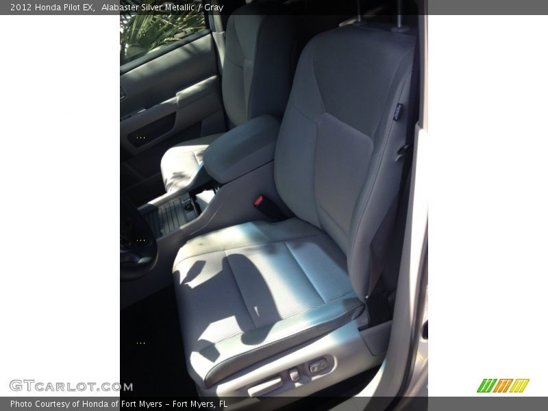 Alabaster Silver Metallic / Gray 2012 Honda Pilot EX